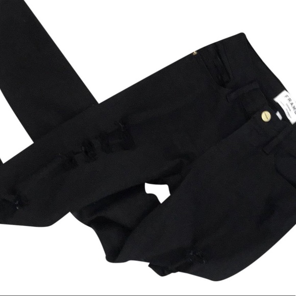 Frame Le Skinny de Jeanne w/ Ripped Design Detail - Picture 1 of 5